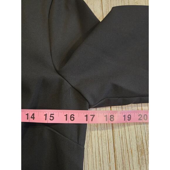 Sam Edelman Black Feather Trim Sheath Dress Size 0 Party Cocktail - Picture 8 of 11